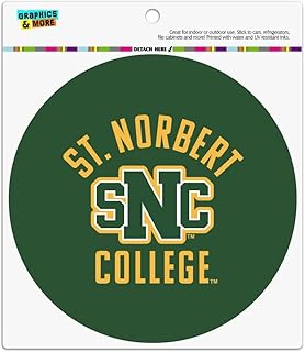 St. Norbert College Green Knights Logo Automotive Car Refrigerator Locker Vinyl Circle Magnet
