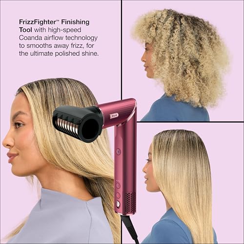 Shark FlexStyle | Air Multi-Styler & Drying System | Hair Dryer Brush for Blowouts with Coanda Auto- Wrap Curlers, Round & Paddle Brush, Diffuser & Concentrator Attachment | Black Cherry | HD457CR - view 1