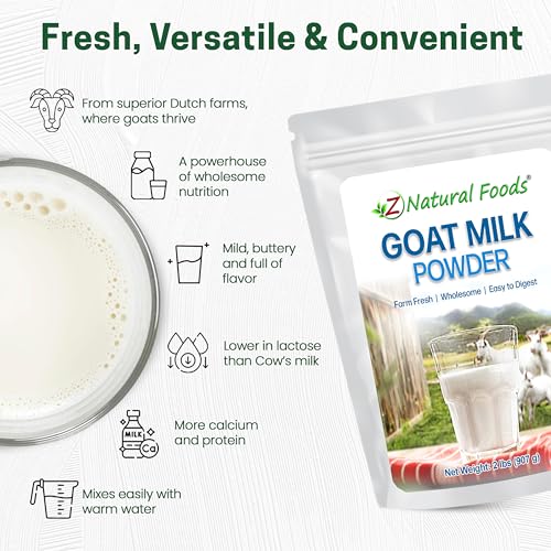 Image of Z Natural Foods Goat Milk Powder - Full Cream Netherlands Milk, 2 lb