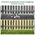 25 Panels Garden Fence Animal Barrier, 17in (H) X 27ft (L) No Dig Garden Fence, Rustproof Metal Fence, Garden Decorative Fencing for Outdoor, Yard, Patio