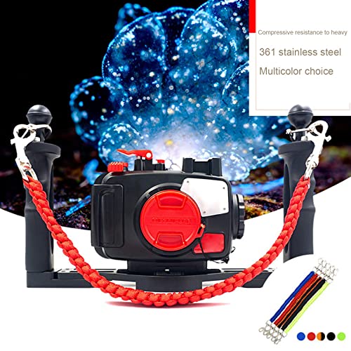 Correa de nailon resistente y acero inoxidable para cámara de buceo 4