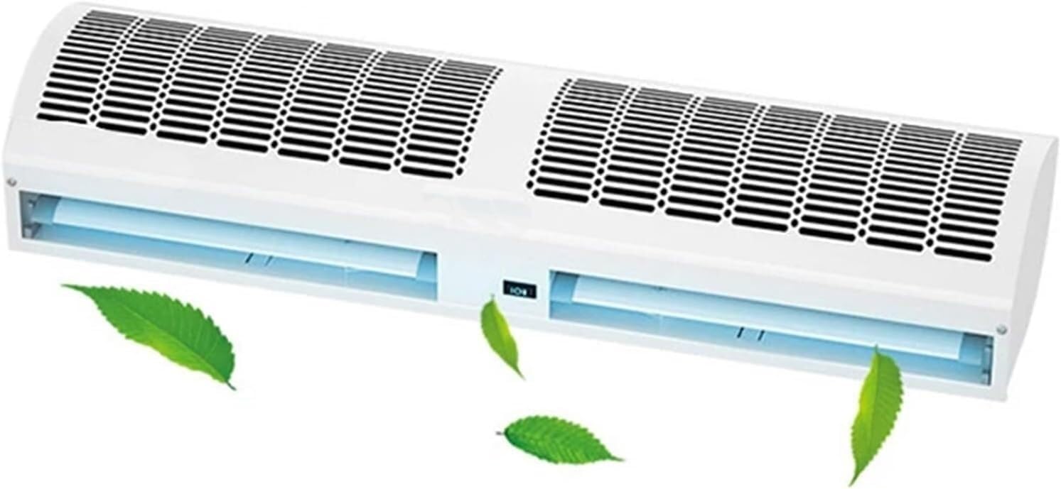 SSDDLZEQ Air Curtain for Doorway Air Curtain Machine Commercial Silent Air Curtain Door Head Air-separated Cooling Storage Supermarket At The Door(Button Model,100CM)