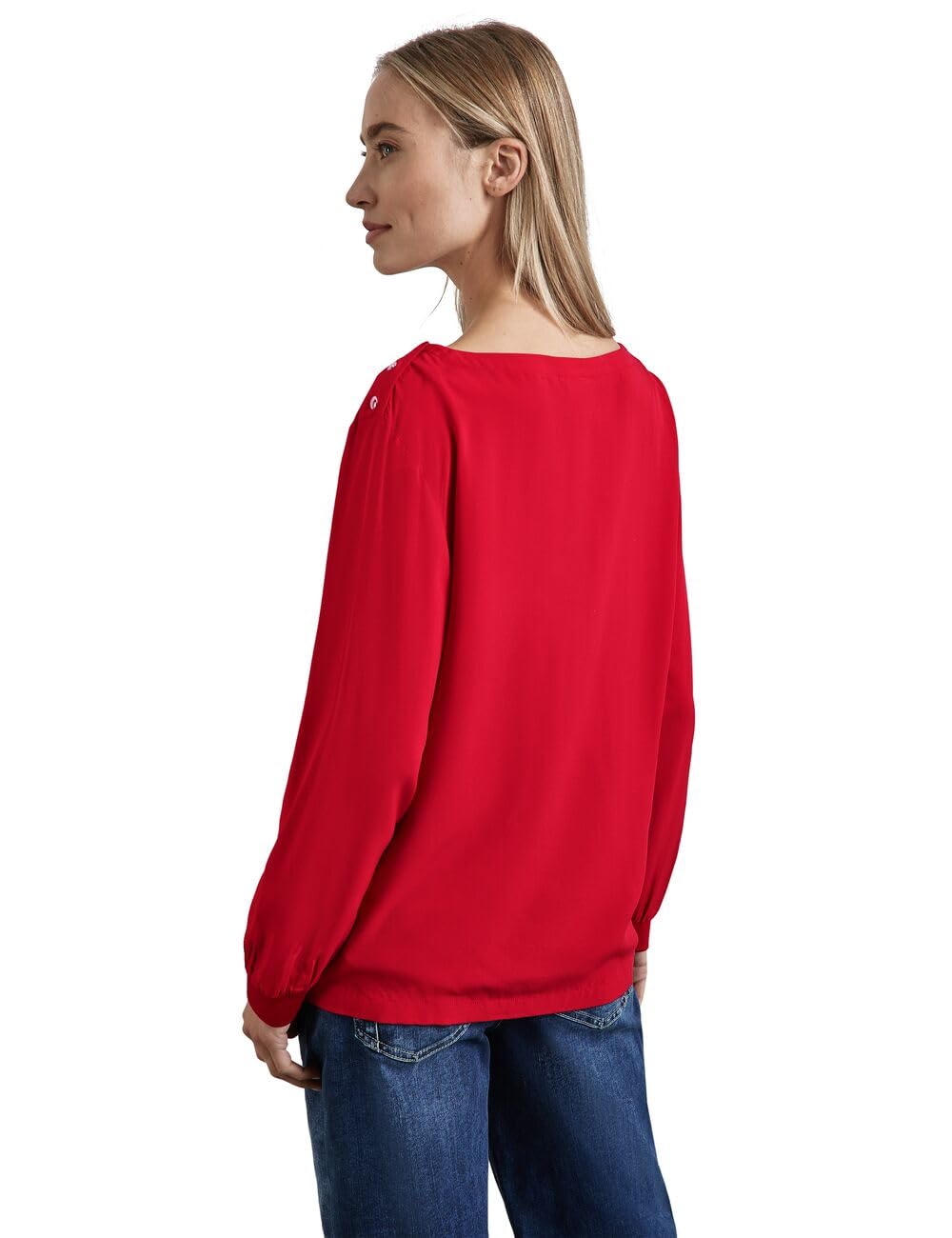 Street One Damen A345131 Bluse mit Knopf-Detail