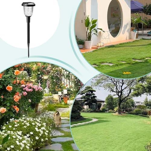 Iluminación solar exterior para evitar caídas en zonas de césped 4