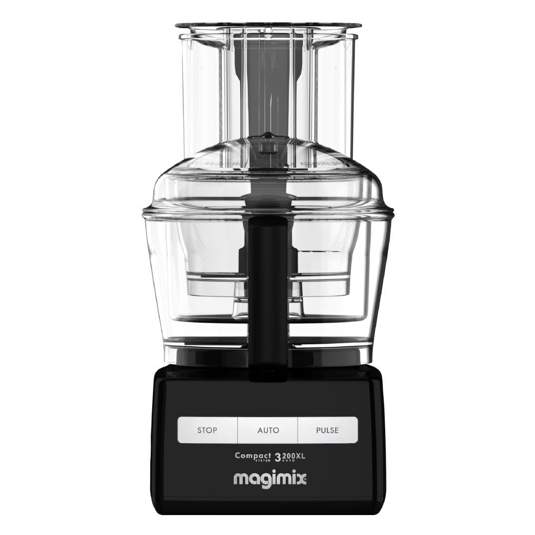 Magimix3200XL Food Processor | 2.6L BPA-Free Bowl | Quiet & Powerful Motor| Multifunctional 6 in 1 Solution | Black | 18373