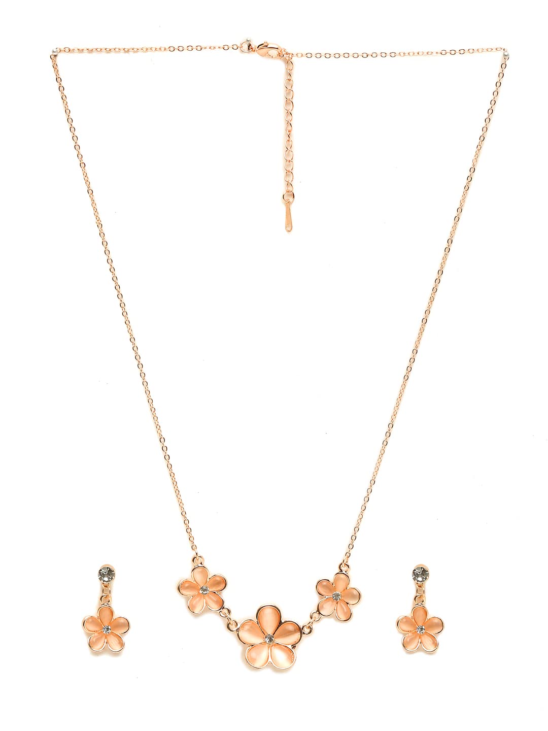 Floral Jewellery Set with Earrings for Women
