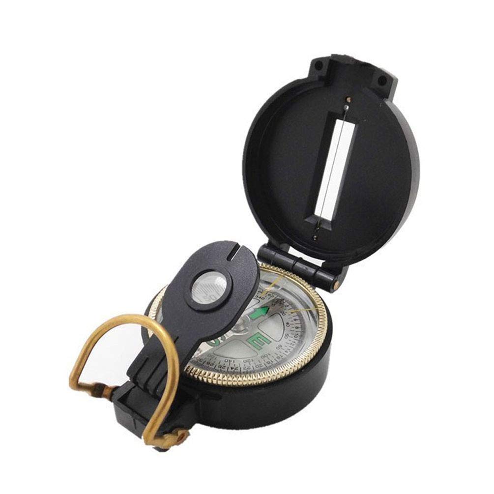 Beau Boussole Militaire, Portable Boussole en Métal Navigation Survie Boussole, pour Aventure/Camping/Randonnée Durable