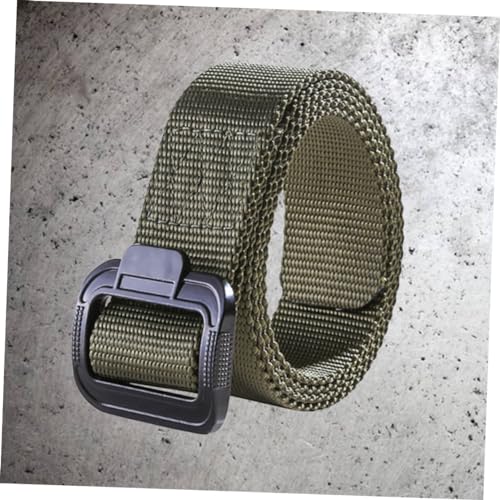 BESPORTBLE Men's Belt Nylon Outdoor Belt with Quick Release Buckle for Climbing Hiking and Sports Activities Durable Comfortable Green Color2