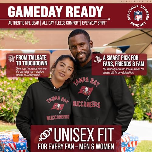 Image of Team Fan Apparel NFL Gameday Hoodie Pullover Sweatshirt for Men and Women | Officially licensed NFL Gameday fleece pullover - kangaroo pocket, ribbed cuffs, drawstring hood, unisex fit