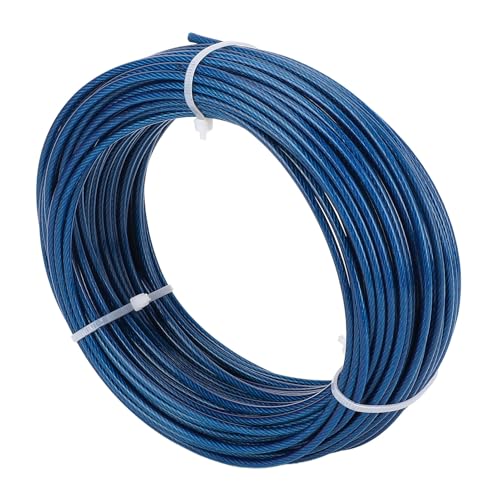 Kit Tensores de Cable de Acero Para Exteriores ViaGasaFamido con Cable de 100 ft y 3 mm Revestido en Azul miniatura 4