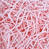 Raissily 1.5LB/700g Crinkle Cut Paper Shred Filler, Packing Grass Cushion Paper for Valentine's Day Wedding Anniversary Valentine's Day Confetti Box Filling Wrapping Gift Decoration (Light Pink)