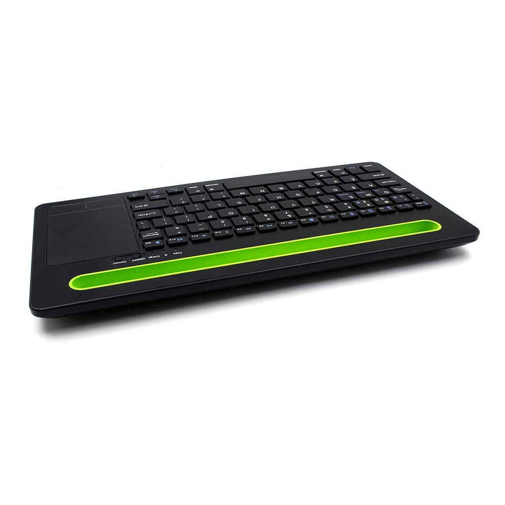 HDWR TyperCLAW BM110 klawiatura z touchpadem, Bluetooth 3.0, stojak na telefon lub tablet, multi-parowanie, tryb trójkanałowy, cicha praca, energooszczędna, typerCLAW BM110
