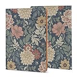 ブックカバー ノートカバー ウィリアムモリス 花柄 A5 手帳型 ノートブックカバー 手帳カバー 新書カバー 単行本カバー 文庫本カバー ブックカバー メモ帳カバー PUレザー 耐久性 オフィス用品 文房具 取り外し可能 おしゃれ プライバシー保護 読書 雑貨