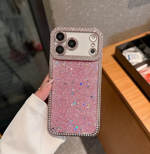 Coque iPhone 17 Pro Max brillante rose idée cadeau anniversaire - 3