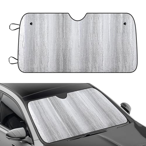 HQRNYP Car Windshield Sunshade, Windshield Sun Shade Foldable, 51' x 23' Aluminum Foil Insulation...