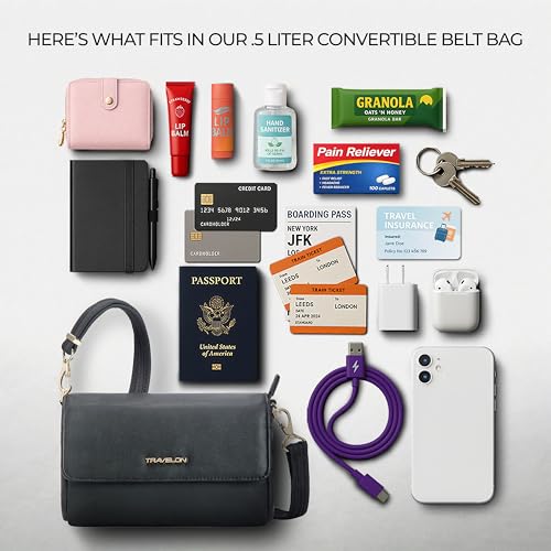 Image of Travelon Anti-Theft Addison Convertible Crossbody /Belt Bag