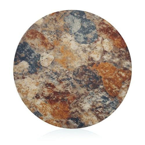 Abstract Granite Cutting Board Decorative Tempered Glass Chopping Blocks Nonslip Food Tray Chopping Mat for Kitchen Home