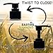(2 Pack) Earth's Essentials Versatile 16 Ounce Refillable Designer Pump Bottles. Excellent Liquid Hand Soap, Homemade Lotion, Shampoo and Massage Oil Dispensers. Shatterproof PET Plastic.