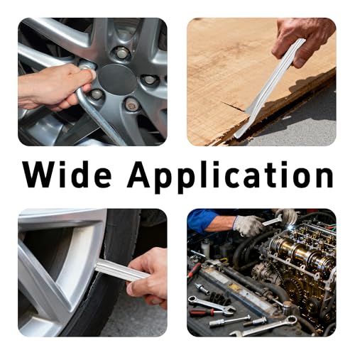 Image of 21mm Car Spare Tire Lug Wrench, Heavy Duty L-Type 45# Steel Repair Tool with Slotted Hex End for Spare Tire Replacement, Car Repair, Maintenance