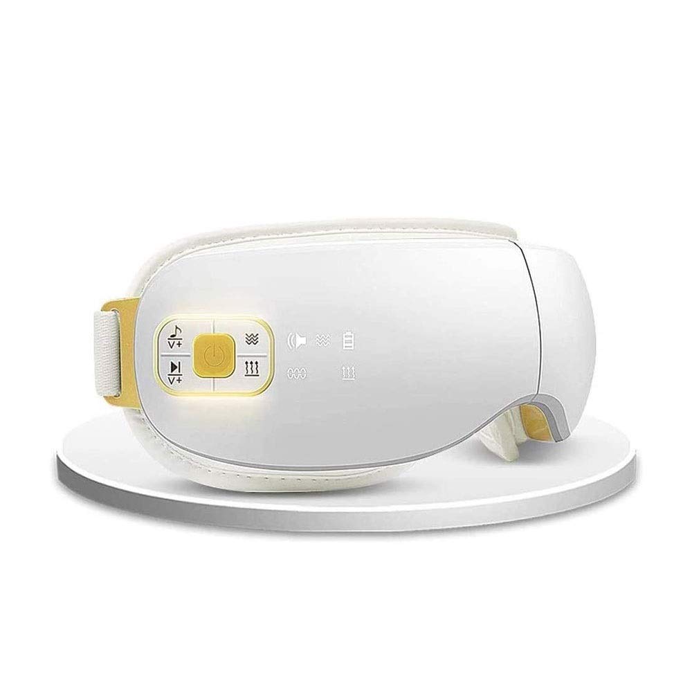 Massager de Ojos con Calor, música de compresión Masajeador de Terapia Ocular Recargable para aliviar cepa de Ojos Círculos Oscuros Bolsos de Ojo Ojo seco Mejorar el sueño