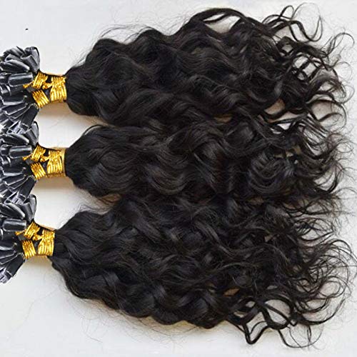 Brazilian Remy Hair U Tip Hair Extensions Water Wave Hair Extensions 1g/strands 100strands/Lot Natural Color For Women (8inch 100strands, Color #2)