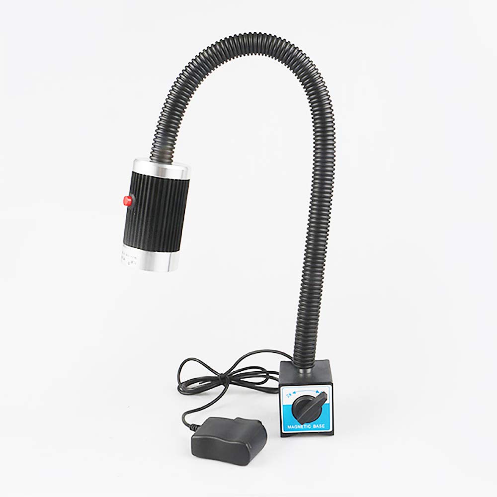 Lampe de Travail de Tour à Led à Base Magnétique Puissante - Lampe de Machine-outil - Lampe de Tour CNC - Lampe de Table Industrielle 9W AC 100-240V
