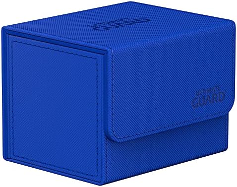 Ultimate Guard Sidewinder 100+, Deck Box for 100 Double-Sleeved TCG Cards, Blue, Magnetic Closure & Microfiber Inner Lining for Secure Storage