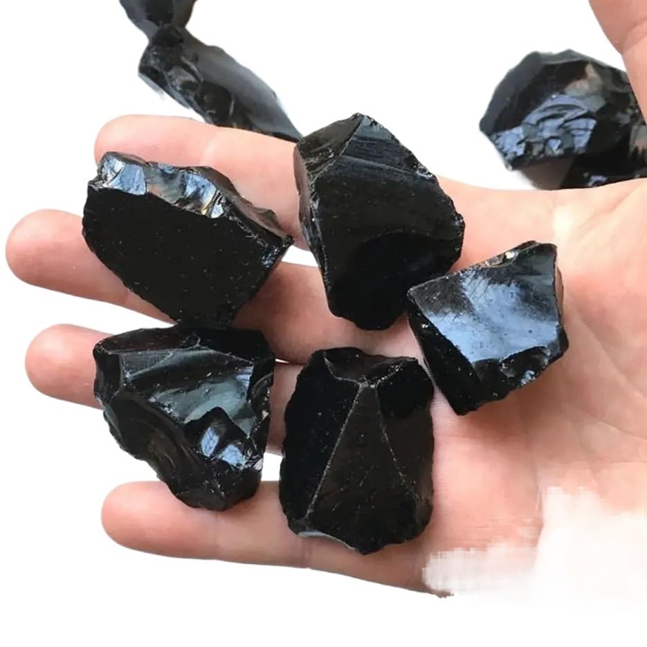 天然石 黒曜石 原石 水石 鑑賞石 置物 不規則な縞状の形状 約4kg