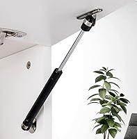 Vista 8 de Soporte de elevación de seguridad de bisagra de gabinete de soporte de gas de 20N/4.4 libras, puntales de gas, bisagra de tapa abierta suave