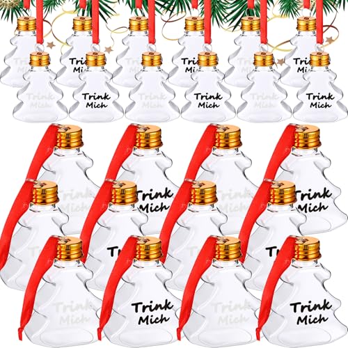 Nuenen 24 Stück Weihnachtskugeln zum Befüllen Christbaumkugeln Trink...