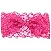IMagicoo 8 PCS Baby Girl's Beautiful Soft Lace Turban Headbands Head Wrap Knotted Hair Band Mixed Color (1)