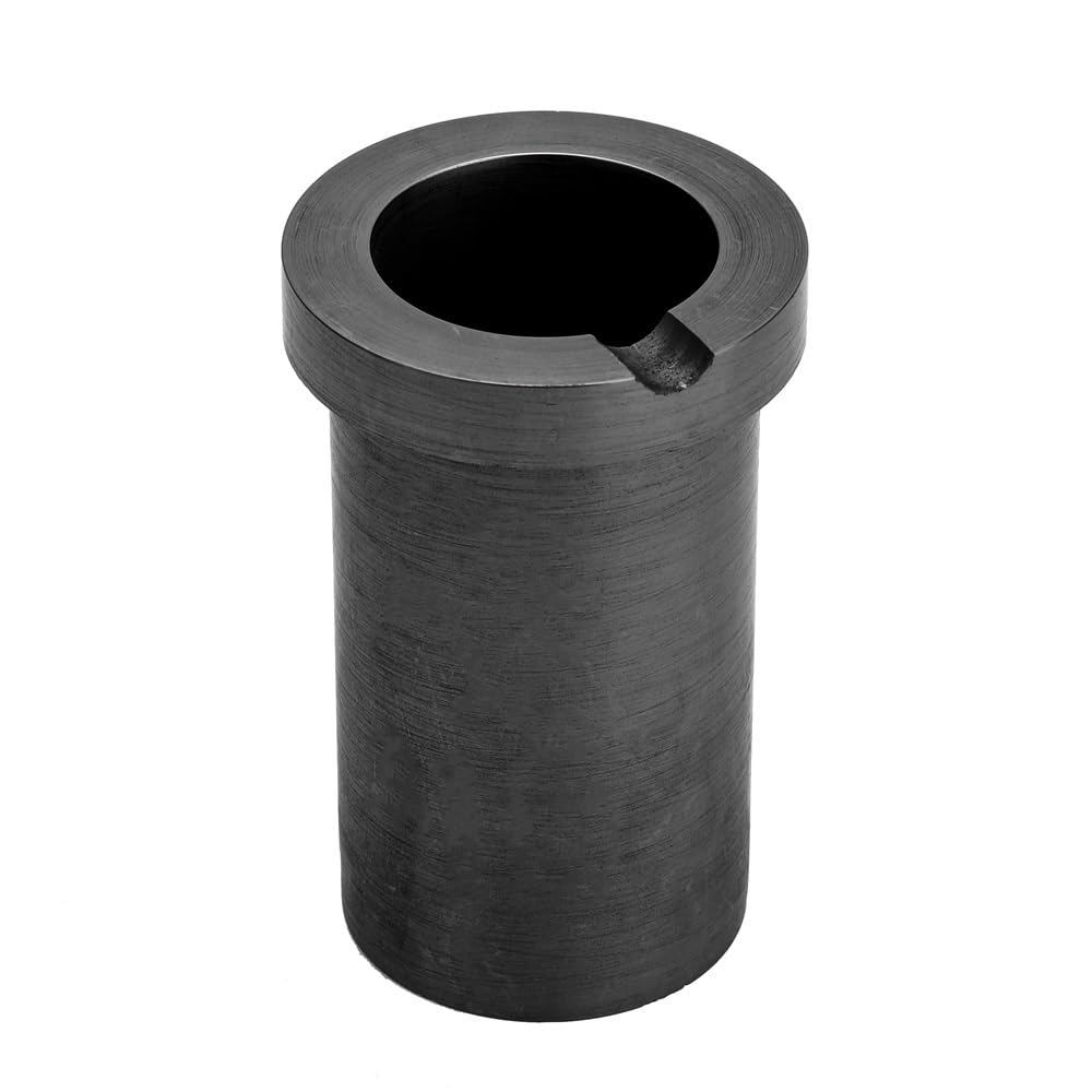 Gussform aus Metall Graphittiegel 58 x 88 mm, Graphitofen 1 kg, Metallschmelz-Raffiniertiegel for Gold, Silber, Kupfer, Messing, Aluminium