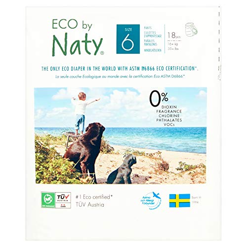 Eco by Naty Babycare 18 Nappies Size 6