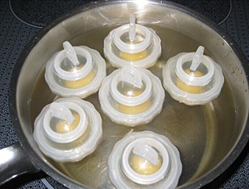 Hot 1 Set/7 Piece Hard Boil Egg Cooker 6 Eggies Without Shells With Bonus Egg White Separator Eggs Steamer Cooker Cooking Tools