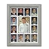 Northland school years picture frame k 12 personalized add any name school days graduation frame holds twelve 25 x 35 photos and 5 x 7 k to 12 photo light gray frame white mat  urban country home decor