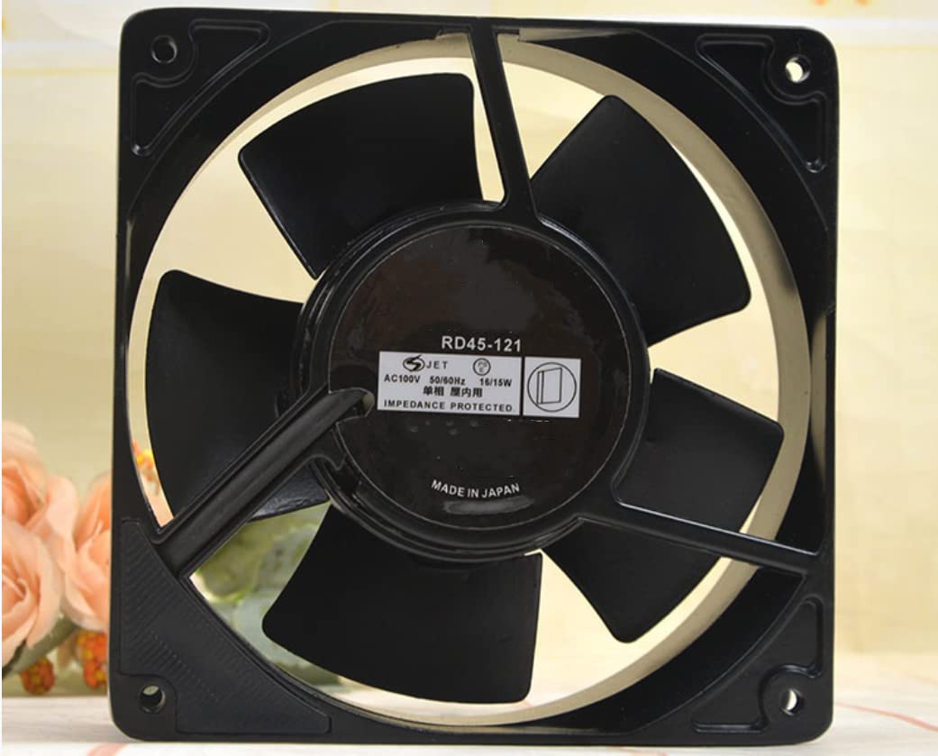 for RD45-121 100V 0.18A 16/15W 2850RPM 150CFM 45DBA 120X120X38MM Cooling Fan