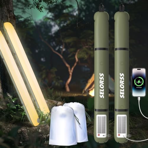 Lampe de camping étanche IP66 avec éclairage chaud x2