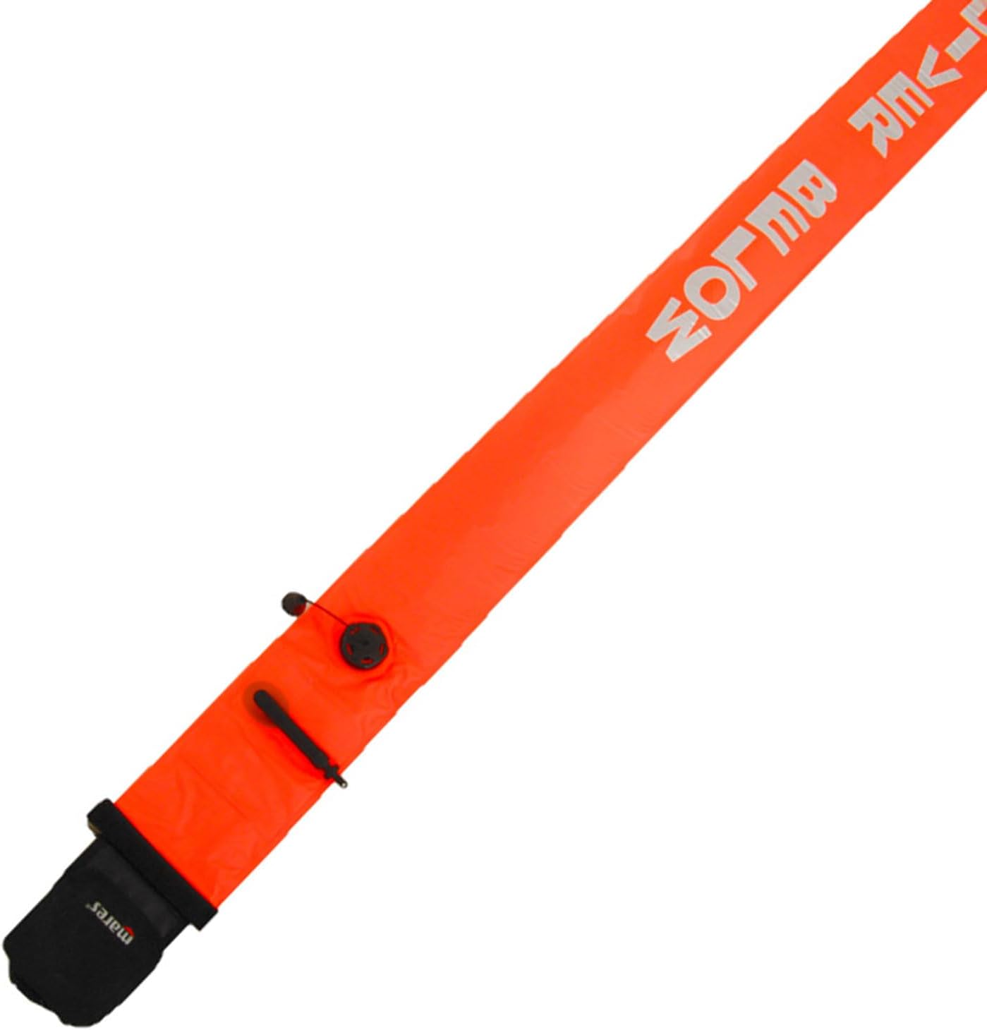 Mares Diver Marker Buoy - All in One | 180cm Height Highly Visible Scuba Diving Surface Marker Buoy (DSMB)
