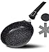 DIVORY kleine Pfanne 20cm I Abnehmbarer Griff, Induktion, beschichtet, Aluminium – Mini Bratpfanne + Pfannenschoner - Induktionspfanne