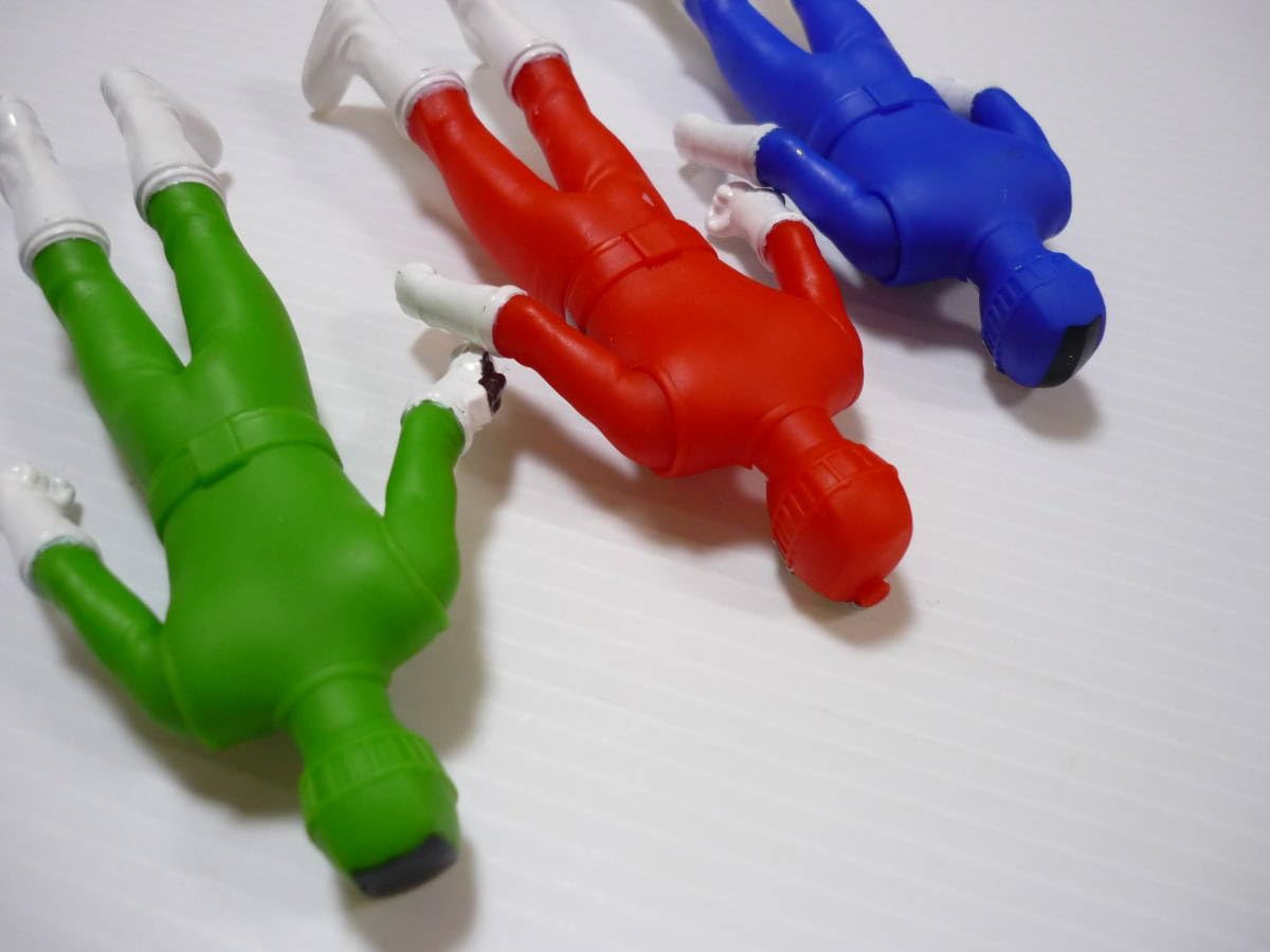 Amazon.co.jp: ソフビ 3個セット ソフビヒーロー 烈車戦隊