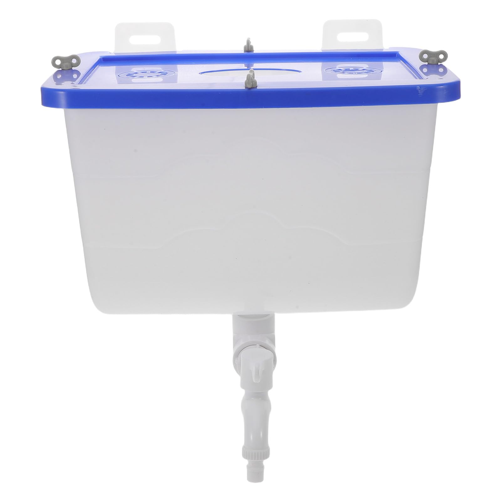 Wasserbehälter 12,5L aus Kunststoff mit Hahn zur Wandmontage Quadratischer Wassertank für Badezimmer und Friseursalons Platzsparende Lösung für Handwaschbecken