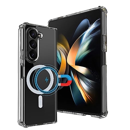 Coque Samsung Galaxy Z Fold 5 compatible MagSafe transparente et antichoc