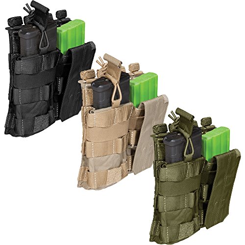 5.11 Tactical AR AK Bungee/Cover Double Magazine MOLLE Pouch, Style 56157