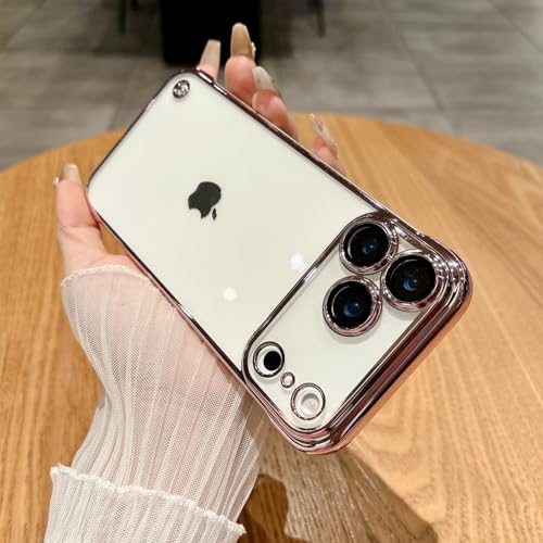 Coque iPhone 16 Pro Max rose sans cadre pour usage quotidien minimaliste