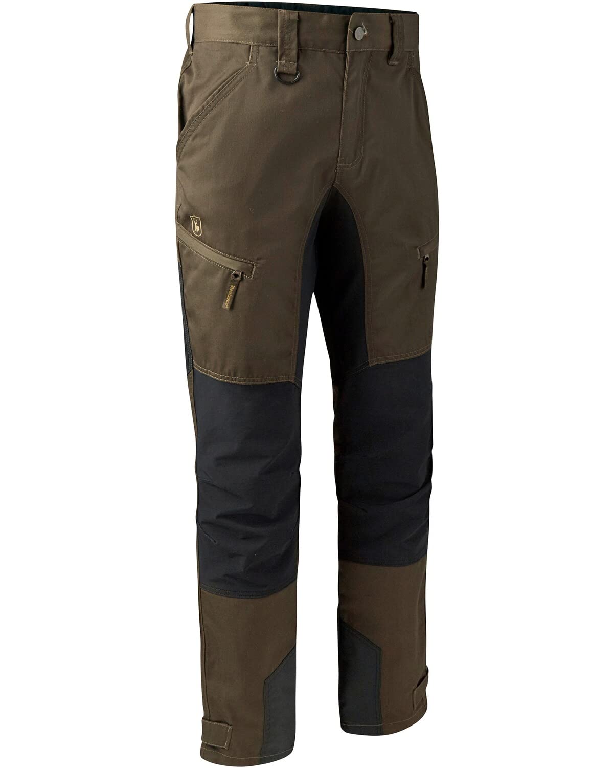 Deerhunter Men's Green Rogaland Stretch Trousers With Contrast Fallen Leaf C60 - Hunting Trousers Waterproof Durable For