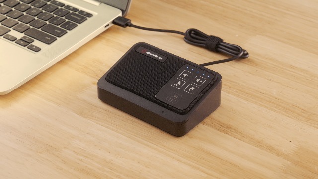 Amazon.co.jp: AVerMedia AS311 USB 会議用スピーカーフォン 高感度