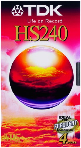 TDK T03163 Hochwertige VHS Videokassette HS-240 (3 Stück) 240 Minuten