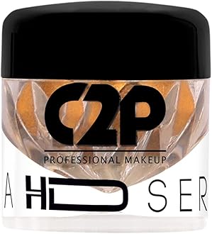 C2P Pro Eyeshadow Pigment for Eye Makeup - 2g | Long-Lasting and Highly Pigmented Loose Precious Pigments with Metallic Effect | Cosmetics For Women and Girls (Mind Blowing 102, 02 Gram)