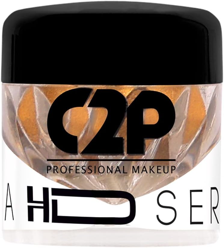 C2P Pro Eyeshadow Pigment for Eye Makeup - 2g | Long-Lasting and Highly Pigmented Loose Precious Pigments with Metallic Effect | Cosmetics For Women and Girls (Mind Blowing 102, 02 Gram)