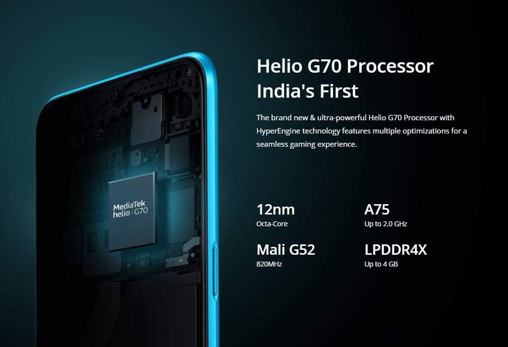 Promo Discount Up To 70% Off Realme C3 (64GB, 3GB) 6.5 HD+ Display, Dual SIM GSM Unlocked International Model